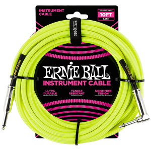 Nástrojový kábel Ernie Ball 6080 Neon Yellow 3m